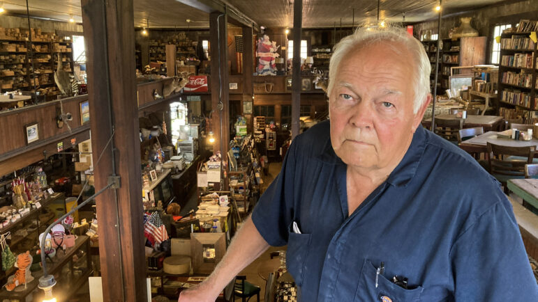 Simmons-Wright Company owner Gary Pickett stands on the second floor of his store, July 1, 2022. 