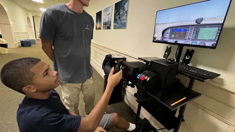 Daniel White flight simulator