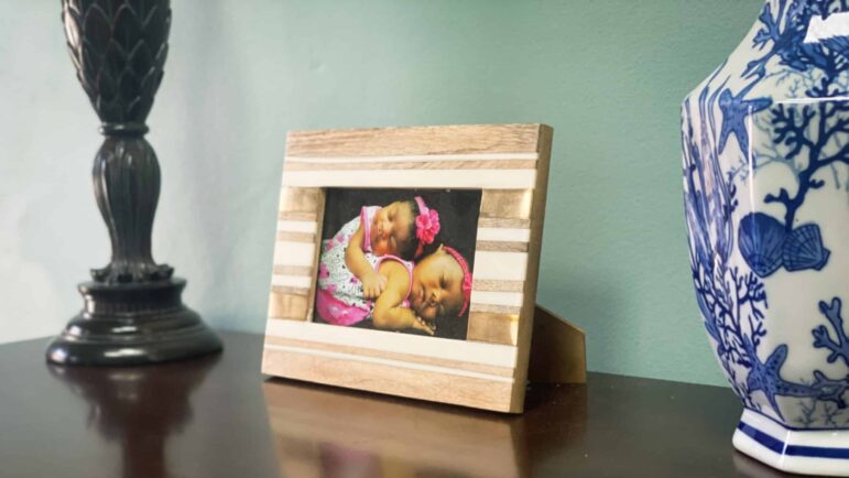 A baby photo on display at the Sisters in Birth clinic on June 8, 2022, in Jackson, Mississippi.