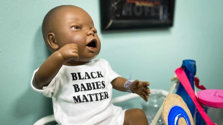 A baby doll clinic Sisters in Birth on June 9, 2022, in Jackson, Mississippi.