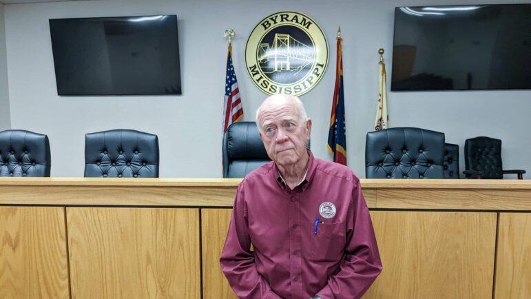 Byram Mayor Richard White is pictured inside Byram City Hall, October 6, 2022.