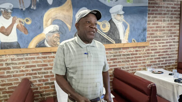 Monday Agho owns Monte’s Steak and Seafood, a restaurant in Byram.