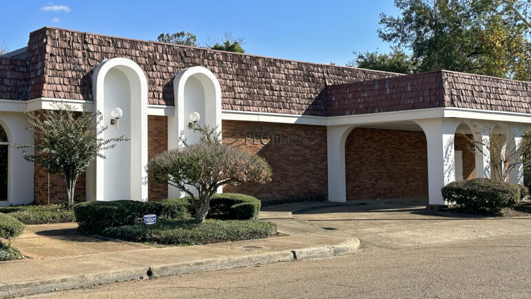 Peoples Funeral Home sits in the Farish Street Historic District in Jackson, Mississippi, on Nov. 18, 2023.