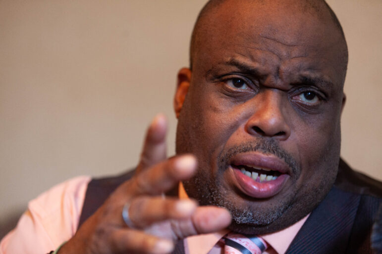 Robert Lee Hooker Jr., a former Lexington police officer, talks about the factors that lead up to the Department of Justice launching an investigation into the Mississippi town's police department on Dec. 9, 2023, in Lexington, Mississippi.