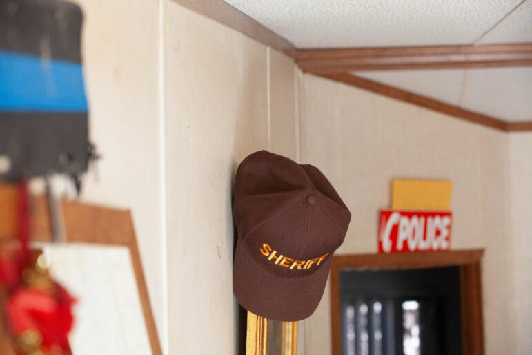 The inside of Robert Lee Hooker Jr.’s home is a testament to a decades-long career in law enforcement.