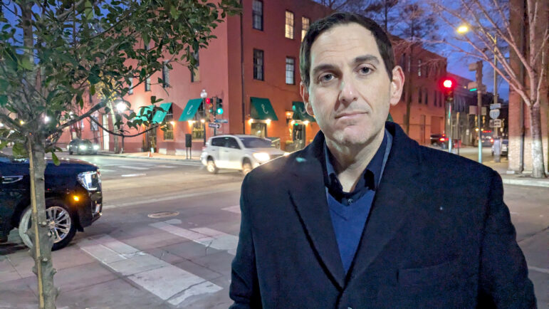 Walt Leger, CEO of New Orleans and Company, prepares to head into an event for the National Auto Dealers Association on January 20, 2025.