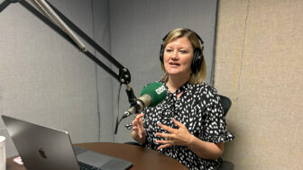 Christina Dent, founder of End it for Good, a nonprofit dedicated to advocating for drug policy reform in Mississippi, discusses her book “Curious: A Foster Mom's Discovery of an Unexpected Solution to Drugs and Addiction” at Mississippi Public Broadcasting in Jackson, Mississippi on Tuesday, June 24, 2025.