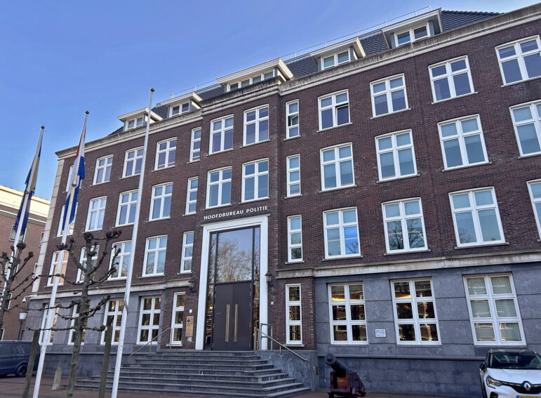 Dutch National Police headquarters in The Hague, Netherlands, on Friday, March 7, 2025.