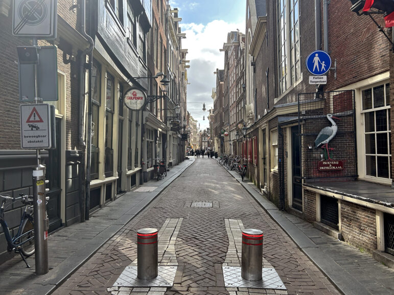 Amsterdam’s Red Light District by day on Tuesday, March 11, 2025.