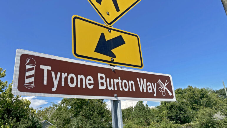 The city of Biloxi recently renamed part of Main Street after Tyrone Burton in East Biloxi, seen here on Aug. 14, 2025.