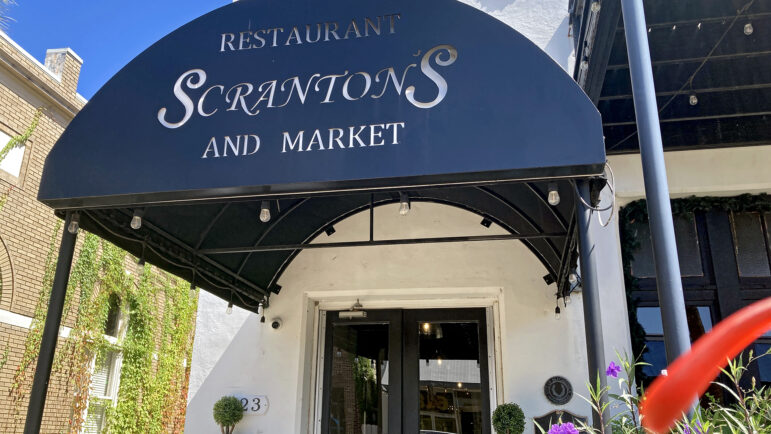 Scranton’s Restaurant and Catering in Pascagoula, Mississippi, seen here on Aug. 14, 2025, flooded during Hurricane Katrina.