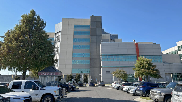 Part of the new Orleans jail complex is shown on Oct. 15, 2025. It formally opened a decade after Hurricane Katrina.