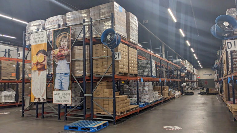 Mississippi Food Network’s warehouse in Jackson, which stores donations they deliver to hundreds of partner agencies across 56 counties.
